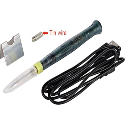 UANME Soldering Iron Mini USB Electric Portable Soldering Gun LED Indicator Hot Iron Welding High Quality Heating Tool 5V 8W