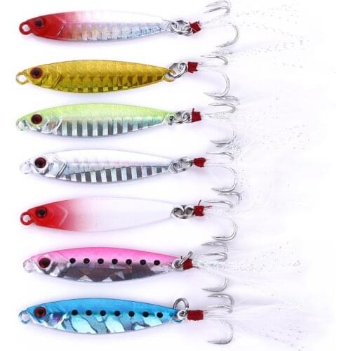 7PCS Minnow Lure Bait Bionic Bait 10G/15G/20G 7 Color ABS Freshwater Bait Hard Bait Fishing Accessories