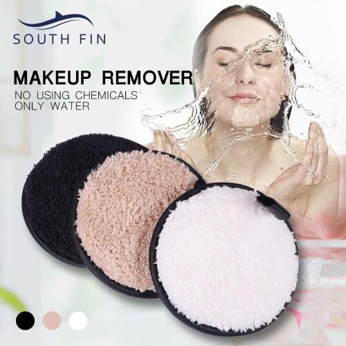 Clear Water Germanium Element Magic Lazy Makeup Remover Powder Puff Pore Cleaning Facial Cleaning Puff 3-Color Suit