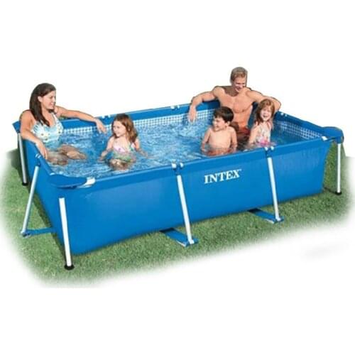 Rectangular Frame Fish Pool Blue Environmentally PVC Family Swimming Pool Funny Water Sports Equipment 260*160*65cm