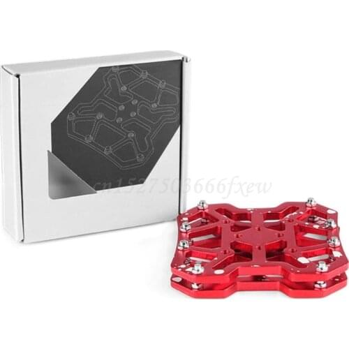 QILEJVS 1 Pair Bicycle Pedals Flat Platform Adapter MTB Road Bike Parts