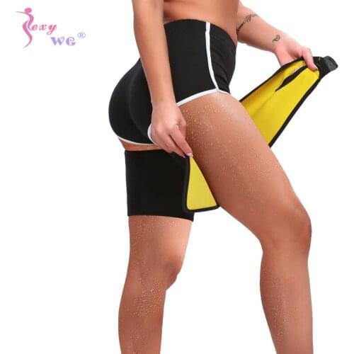 SEXYWG Neoprene Sanna Sports Gym Thigh Trimmer Belt Women Sweat Slimming Modeling Strap Weight Loss Legging Shapers Wrap