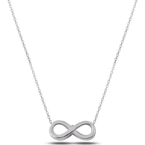 Silver 925 Sterling Infinity Necklace