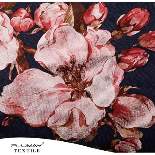 Mesh fabric DIY Nylon Spandex 3D digital hot stamping foil 4 way stretch lace for dress fashion