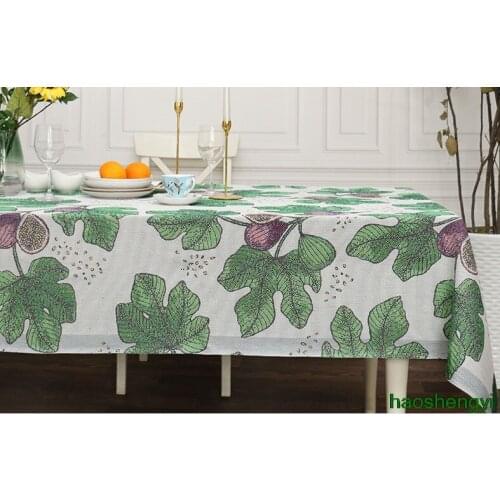 Fig tablecloth, Nordic modern light luxury rectangular household tablecloth table flag