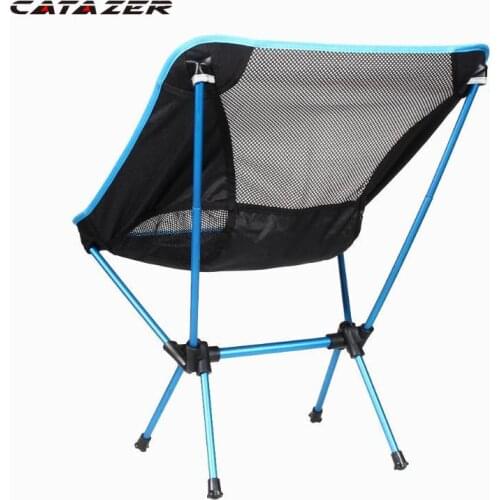 Outdoor Folding Beach Chair Portable Camping Chair Seat Stool Fishing Camping Hiking Beach Picnic Barbecue Garden Chairs