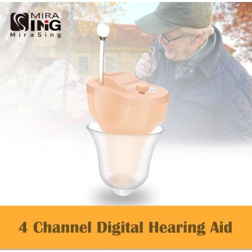 Hearing Aid Noise Cancelling CIC digital Adjustable Volume Control Small Sound Amplifier Senior Mini Invisible audifonos