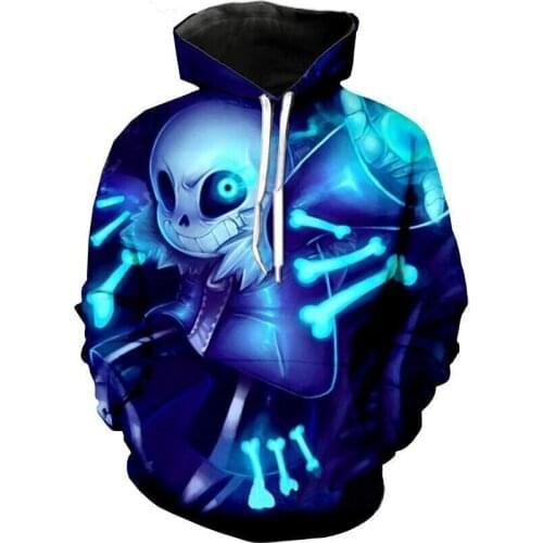 Undertale Anime Hoodies Sans Pattern Frisk 3D Print Cartoon Men Women hoodies Sweatshirts Tops Streetwear Cosplay Costume