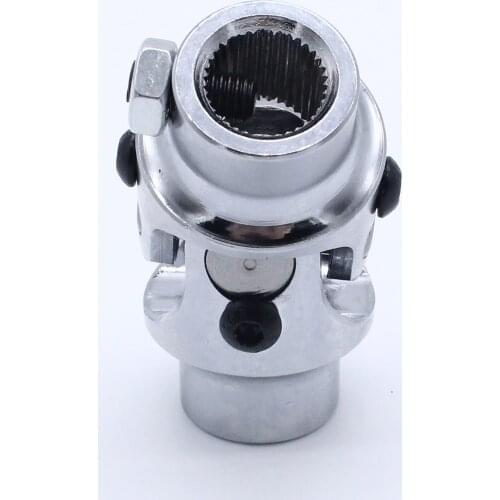 Round Universal U Joint 3/4"-36 Spline 3/4" DD Working Angle 38° Degree Replacement Automotive Car 1x accessories