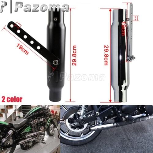 Motorcycle 12" Antiqued Silencer Pipe Retro Exhaust Muffler For Harley Scrambler Bobber Chopper Cafe Racer 1-1/2" or 1-3/4" Pipe