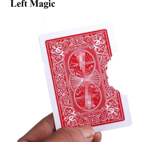 1Pcs Professional Bite Out Card Magic Tricks Card Magic Illusions Card Tricks Stage Magic Mental