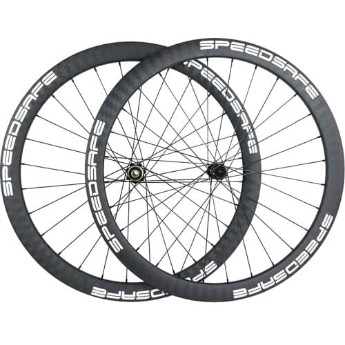 1340g 700c 42mm asymmetric road disc carbon wheels 24H clincher tubeless Novatec D411SB-CL D412SB-CL Cyclocross bicycle parts