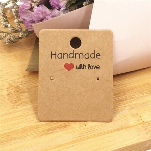 2000Pcs 5*4cm Fashion Jewelry Display Card Exquisite Jewelry Gift Display Card Accessories Earring Cards Favor Label Tags