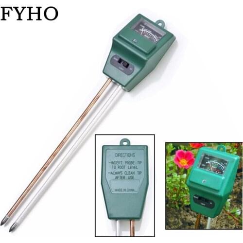 3 in 1 PH Tester Soil Water Moisture Light Test Meter for Garden Plant Flower Soil Hygrometer HY109