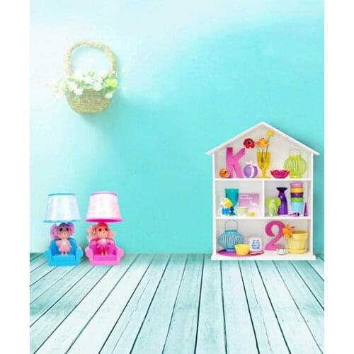 5x7ft Wooden Floor Doll Photography Backdrops Photo Props Studio Background