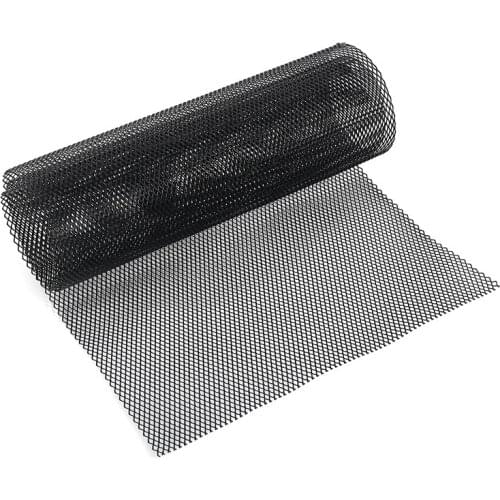 100cmx33cm Aluminum Black Car Front Grille Mesh Vent Tuning Net Car Bumper Fender Hood Grille Protective Net Car Styling