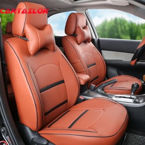 CARTAILOR PU leather seat cover fit for volkswagen vw sharan car seat covers interior accessories set black auto seats protector