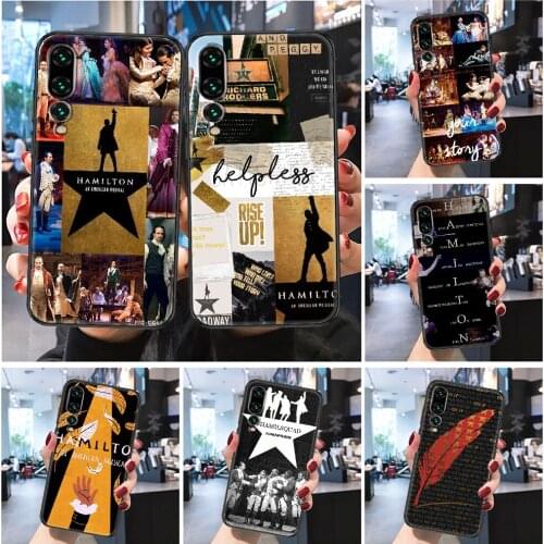 Hamilton Musical Lyrics Painted Phone case For Huawei Honor 6 7 8 9 10 10i 20 A C X Lite Pro Play Frosted black fashion cover