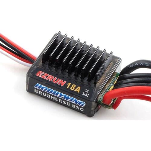 FATJAY Hobbywing EZRUN-18A-Sl ESC EZRUN 18A Brushless for RC 1/18 Car speed controller