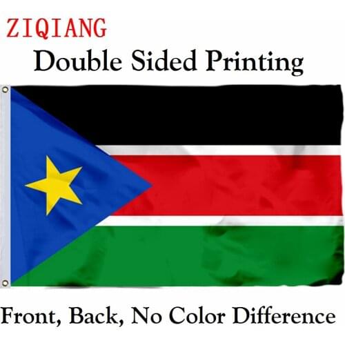 South Sudan Flag 3x5ft Polyester Flying Size 90x150cm Custom High Quality Double Sided Printing Banner