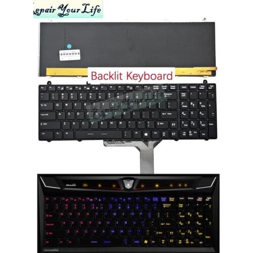 Genuine GT60 Backlit keyboard for MSI GE60 GE70 GX60 GT70 GX70 GT780 GT780DX GT783 US English keyboard colorful backlight