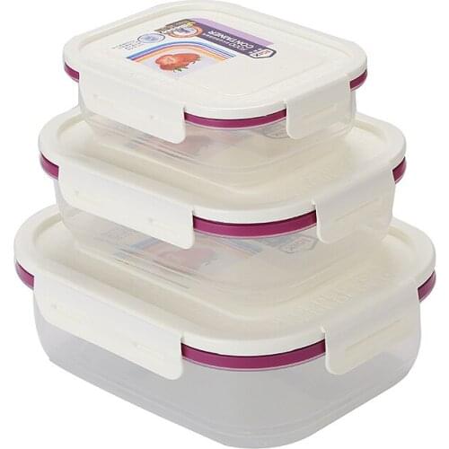 Food Storage Containers With Snap Locking Lids Plastic Food Storage Box Meal Prep Containers Lunch Bento Box 1 Set