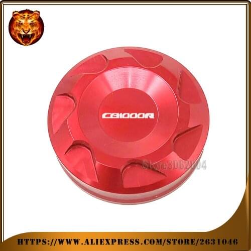 Motorcycle Front Brake Master Cylinder Fluid Reservoir Cover Cap For HONDA CB1000R 2008-2016 2015 2014 2013 12 CB1000 Logo CNC