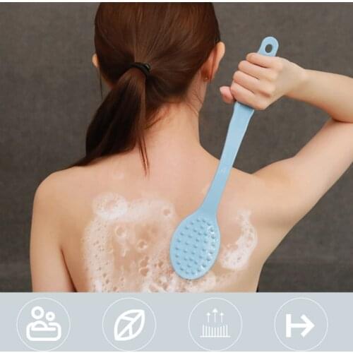 2020 NEW Long Handled Plastic Bath Shower Back SPA Brush Scrubber Skin Cleaning Brushes Body For Bathroom Accessories Clean Tool