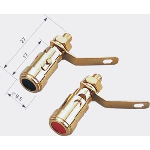 Wholesale 600pcs/lot Binding Post Speaker Terminal Spring Cable HIFI Audio Amplifier with gold plated NCT003