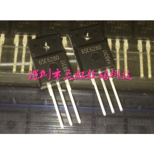 Original New 5PCS/ 65E6280 IPA65R280E6 6R400CE IPA60R400CE 10N80E FMV10N80E TO-220F