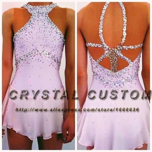 Girls Figure Skating Dresses For Competition Fashion New Brand Ice Skating Dresses Kids DR3454