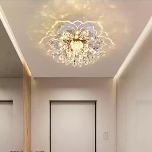Ceiling Lamp Crystal Acrylic Entrance Aisle Corridor Ceiling Light Home Indoor