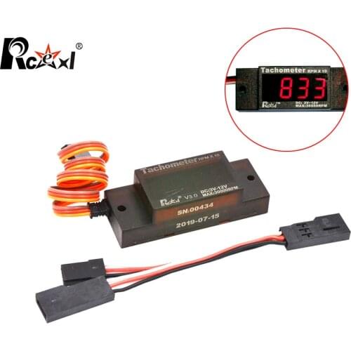 Rcexl V3.0 Mini Ignition Tachometer Speedometer igniter accessories for DLE Engines MT Engines Gas RC Airplane