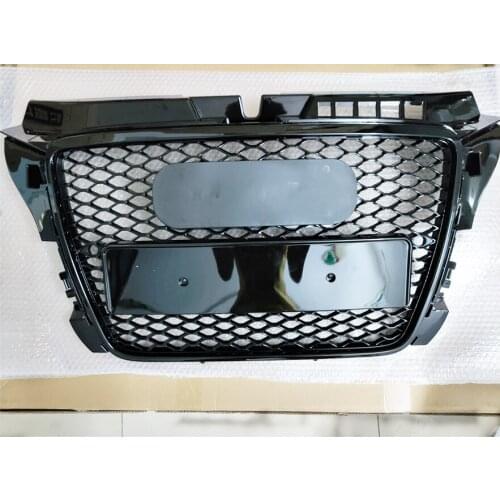 For RS3 Style Front Sport Hex Mesh Honeycomb Hood Grill Gloss Black for Audi A3/S3 8P 2009 2010 2011 2012 2013