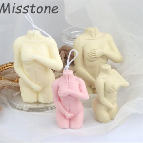 Female Body Candle Silicone Mold Shape Design 3D Lady Scented Human Soap Making Women Molding Torso Molding Handmade Artwork