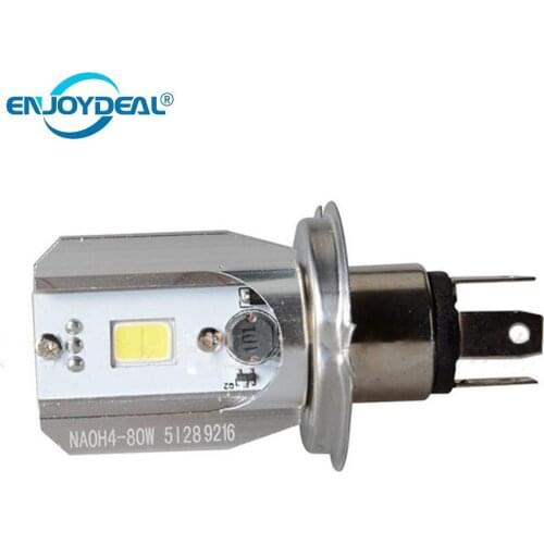 20W H4 Led Headlight Bulb alloy Motorcycle Moped Light Bulbs Light Turn Signal 6000K Led Motorcycle Scooter Light Bulb Motorbike