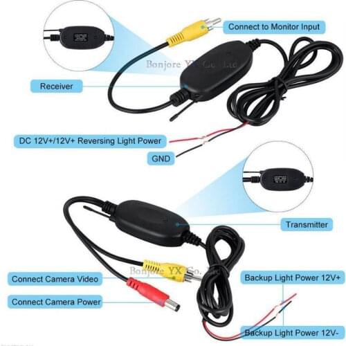 Koorinwoo Intelligent Car Dynamic Trajectory Track Trunk Rear View Camera Metal Guide Line With Parking Monitor Mirror Black Kit