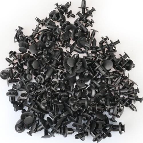 6 Size 190Pcs Universal Auto Fastener Push Pin Rivet Trim Clips Vehicle Car Door Panel Fender Liner for Honda Civic Ford Focus