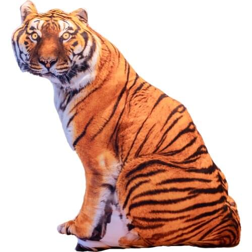 1pc 50/70/90cm Simulation Plush Tiger Pillows Soft Stuffed Animals Cushion Sofa Decor Cartoon Plush Toys for Children Kids Gift