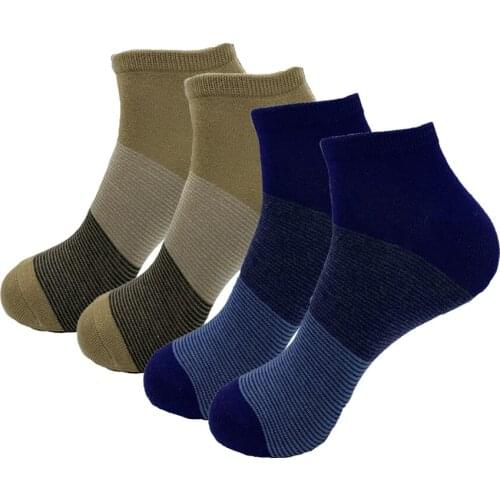 1Pair Summer sock striped new fashion boat socks for Women And Men Comfortable Stripe Cotton Sock Slippers Short Ankle Sock