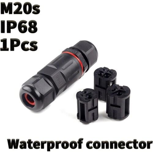 1PCS M20 2Pin 3Pin 4Pin 5Pin Waterproof connector wire connector LED connector IP68 diy electronic Outdoor lighting connector