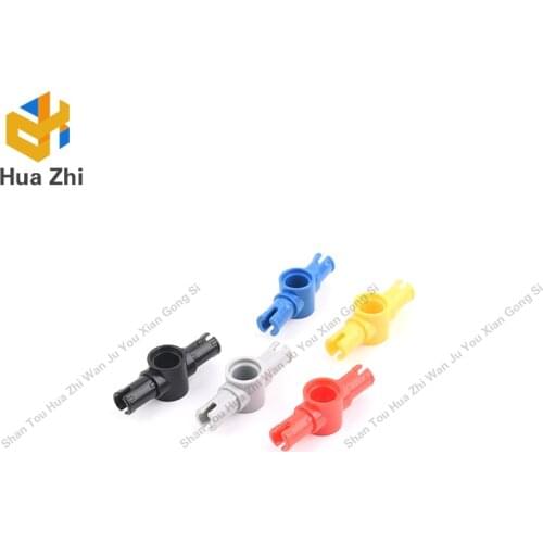 10PCS 87082 Pin Connector Hub with 2 Pins with Friction Ridges LengthwiseBuilding Blocks Parts MOC DIY Education