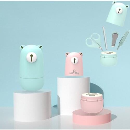 4 Pcs Childrens Nail Clipper Set Baby Boy Girl Items Hand Foot Nail Trimmer Cutter Kit Manicure Tools Baby Care Infantil