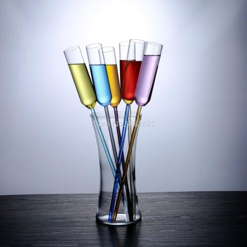6 Pcs Colour Goblet Beach Cup Bar Wedding Glasses KTV Party Champagne Cocktail Wine Glass Nmd Verre Thule Tumbler Calice Doom