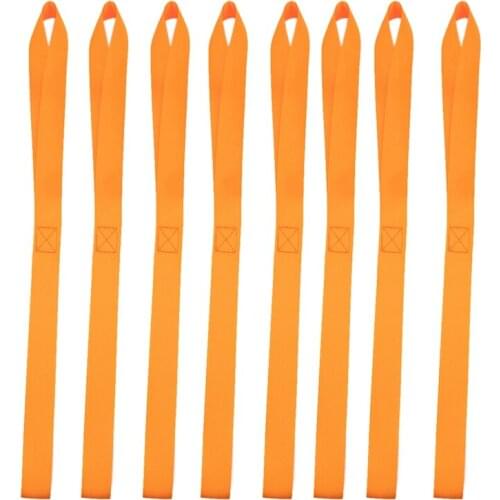 8PCS 46CM Car Motorcycle Towing Ropes Tie Down Straps for Motocross Motorbike ATV Dirt Bike Yellow
