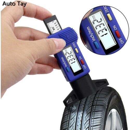Digital Car Tyre Tire Tread Depth Gauge Meter Auto Tire Wear Detection Measuring Tool Caliper Thickness Gauges Monitoring System