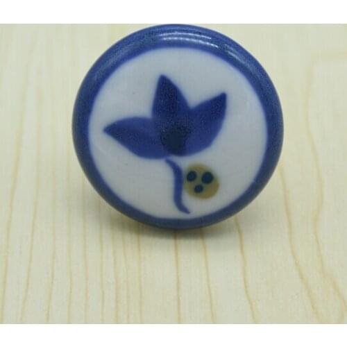 Diameter 38mm children room ceramic knob ,white,blue,ceramic drawer cabinet wardrobe dresser furniture handles