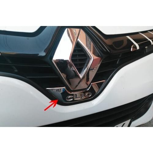 Renault Clio 4 Chrome Emblem Frame 2012 2015 Stainless Steel