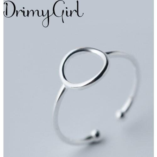 Boho Korean Open Adjustable Circle Finger Rings for Women Wedding Ring Jewelry Valentines Day GIFT 2021