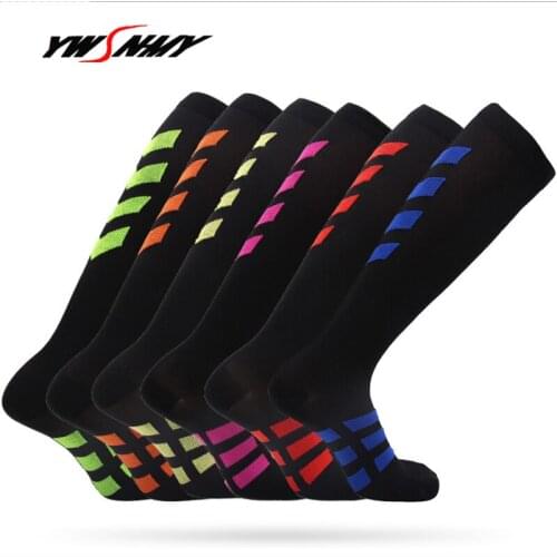 Men Women Compression Socks Breathable Pressure Circulation Anti-Fatigu Knee High Orthopedic Support Stocking Sporting Sock